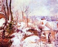 Pissarro, Camille - A Cottage in the Snow